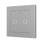 ZENNIO - Tecla RGB 55 X2. Interrupteur capacitif en polycarbonate 55 x 55 ? 2 boutons ...