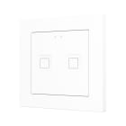 ZENNIO - Tecla RGB 55 X2. Interrupteur capacitif en polycarbonate 55 x 55 ? 2 boutons ...