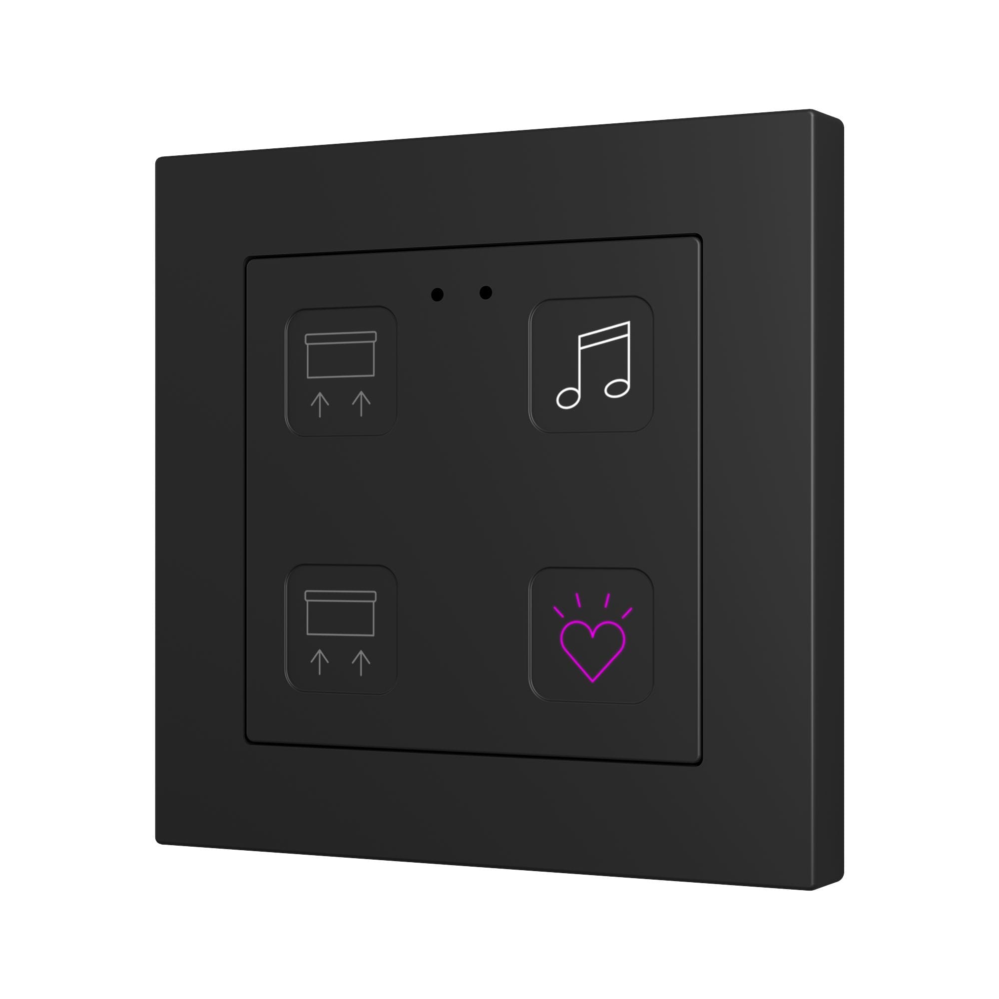 ZENNIO - Tecla RGB 55 X4. Interrupteur capacitif en polycarbonate 55 x 55 ? 4 boutons ...