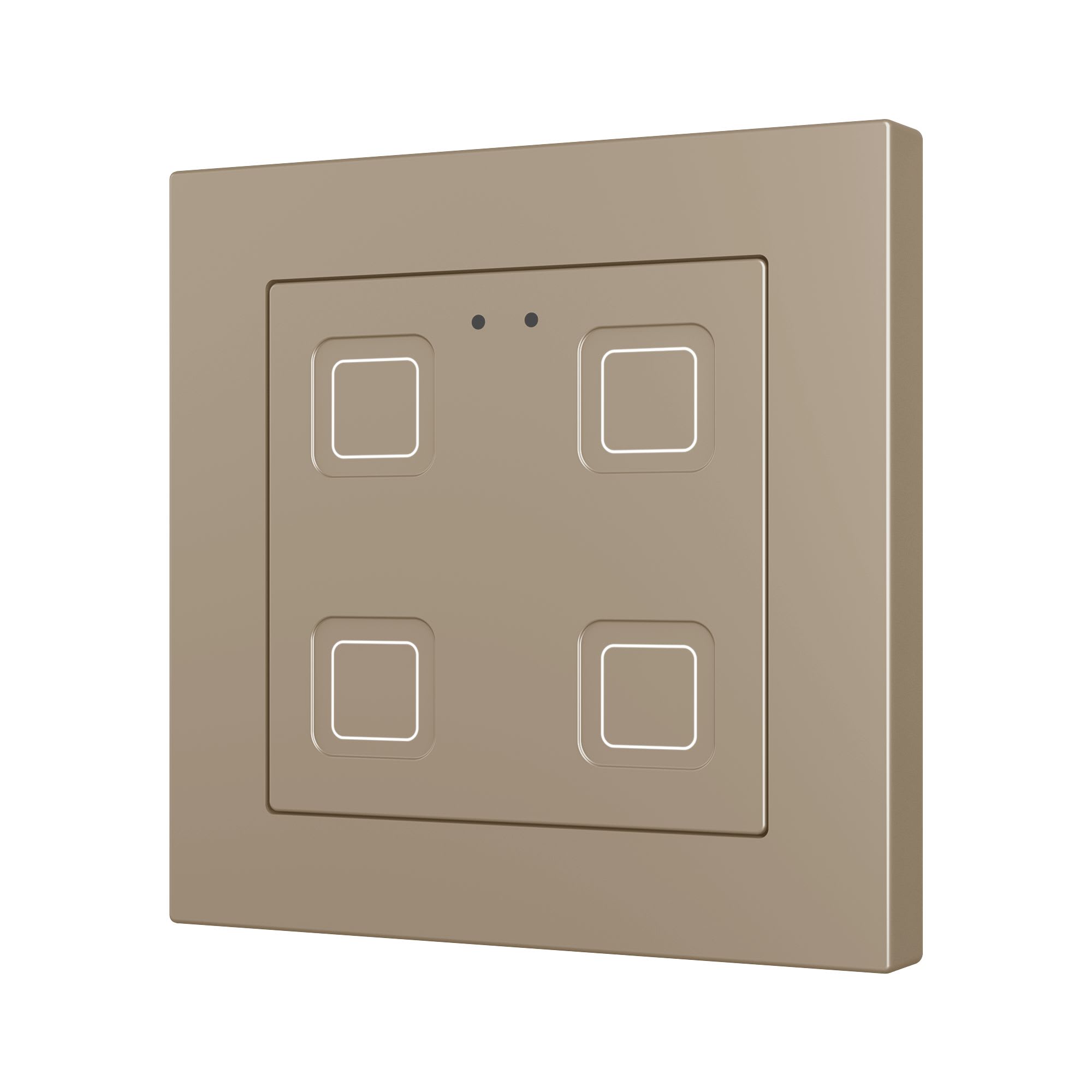 ZENNIO - Tecla RGB 55 X4. Interrupteur capacitif en polycarbonate 55 x 55 ? 4 boutons ...