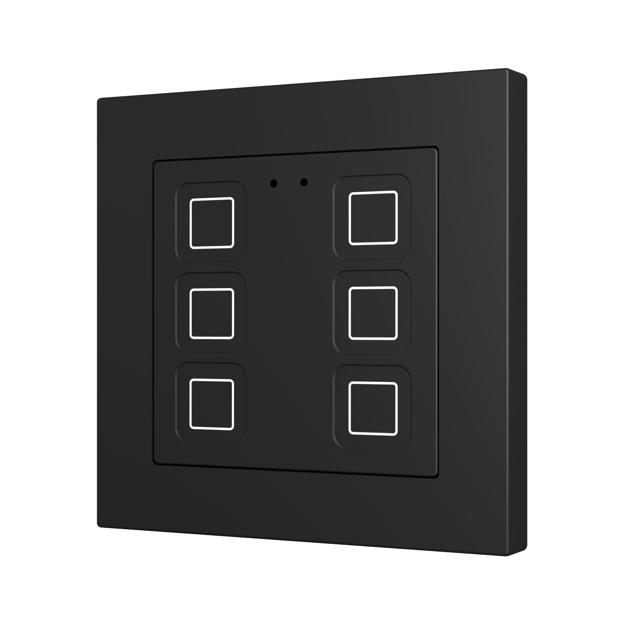 ZENNIO - Tecla RGB 55 X6. Interrupteur capacitif en polycarbonate 55 x 55 ? 6 boutons ...