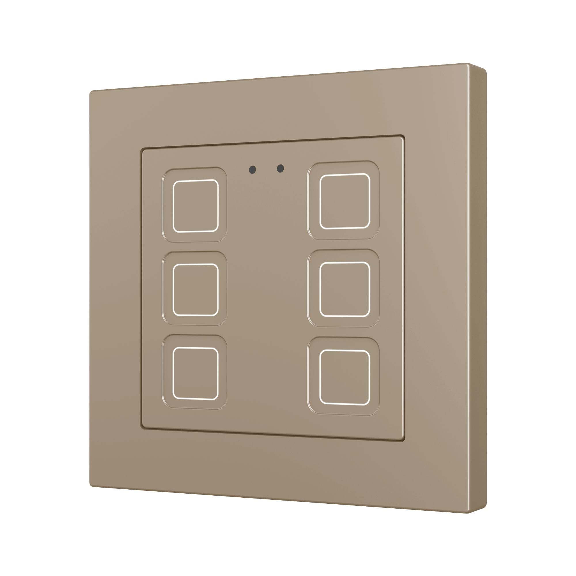 ZENNIO - Tecla RGB 55 X6. Interrupteur capacitif en polycarbonate 55 x 55 ? 6 boutons ...