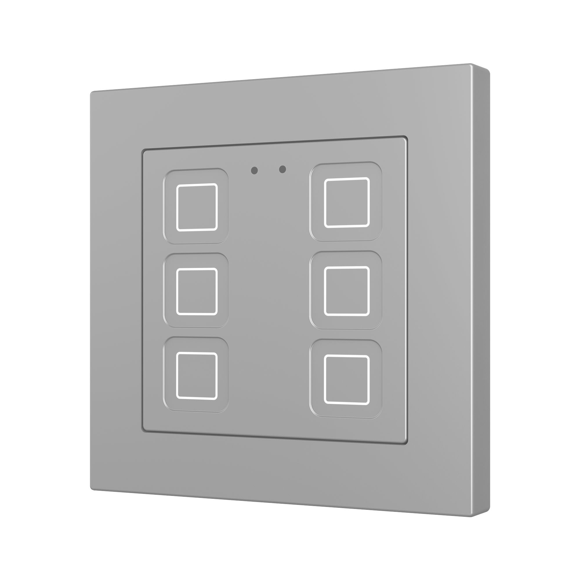 ZENNIO - Tecla RGB 55 X6. Interrupteur capacitif en polycarbonate 55 x 55 ? 6 boutons ...