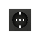 ZENNIO - ZS55. Schuko socket cover 55x55 mm - Anthracite