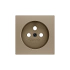 ZENNIO - ZS55. Cache pour base de prise française 55 x 55 mm - Champagne