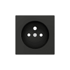 ZENNIO - ZS55. Cache pour base de prise française 55 x 55 mm - Anthracite