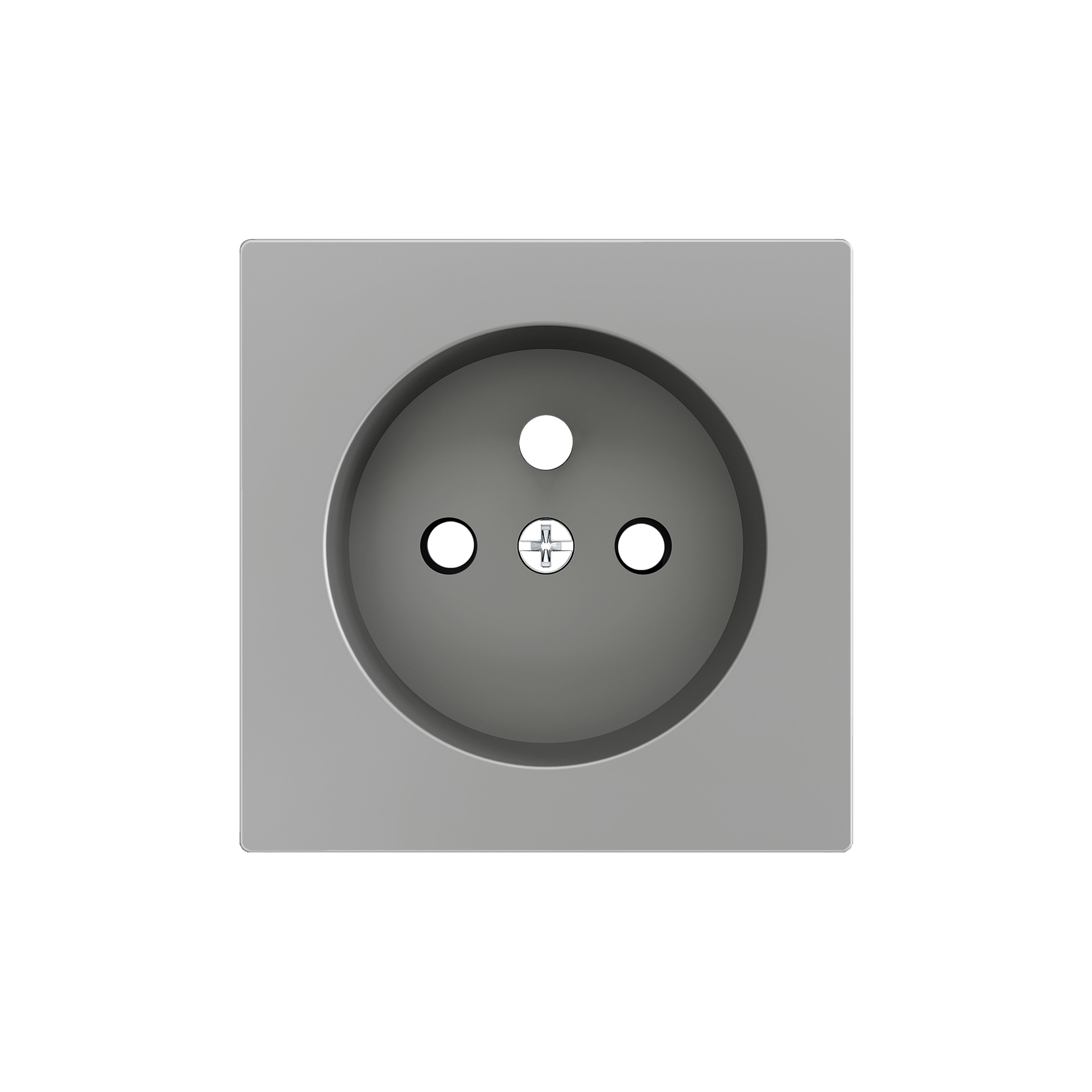 ZENNIO - ZS55. French socket cover 55x55 mm - Silver