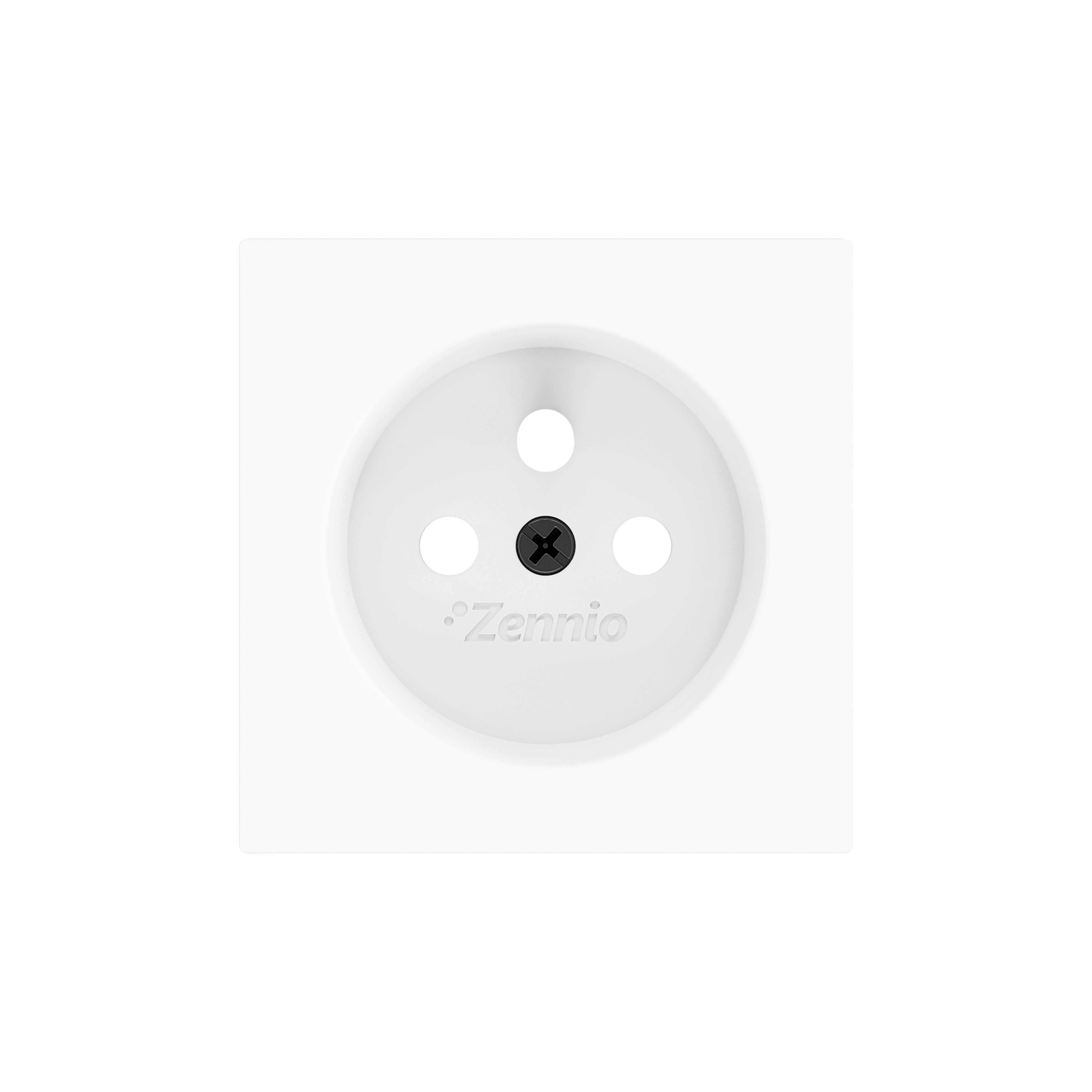 ZENNIO - ZS55. French socket cover 55x55 mm - Matt white