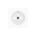 ZENNIO - ZS55. French socket cover 55x55 mm - Matt white