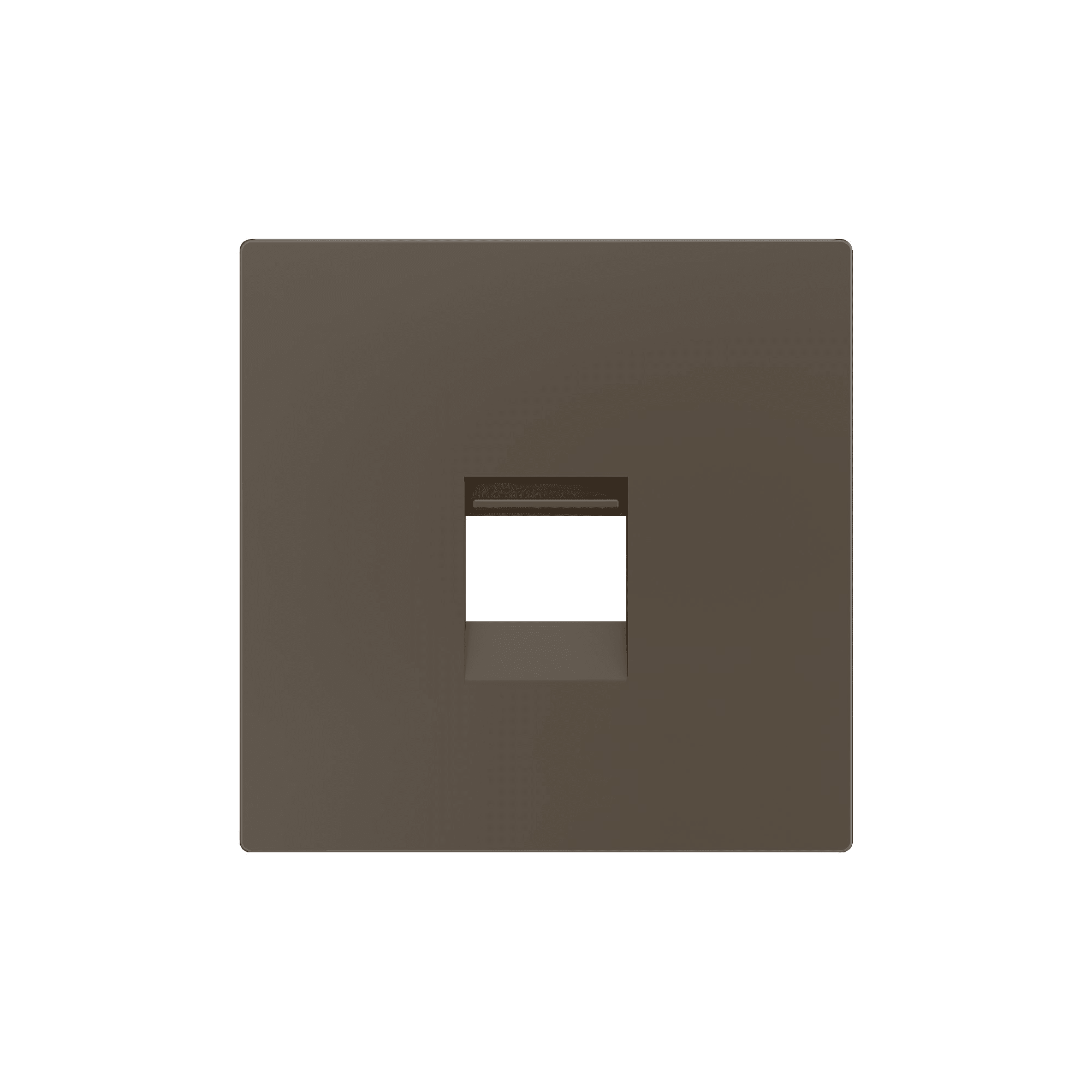 ZENNIO FRANCE - ZS55. Cache pour connecteur RJ45 55 x 55 mm - 1 connecteur - Moka