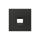 ZENNIO - ZS55. Cover plate for RJ45 connector 55x55 mm - 1 insert - Anthracite