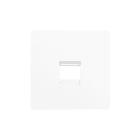 ZENNIO - ZS55. Cover plate for RJ45 connector 55x55 mm - 1 insert - Matt white