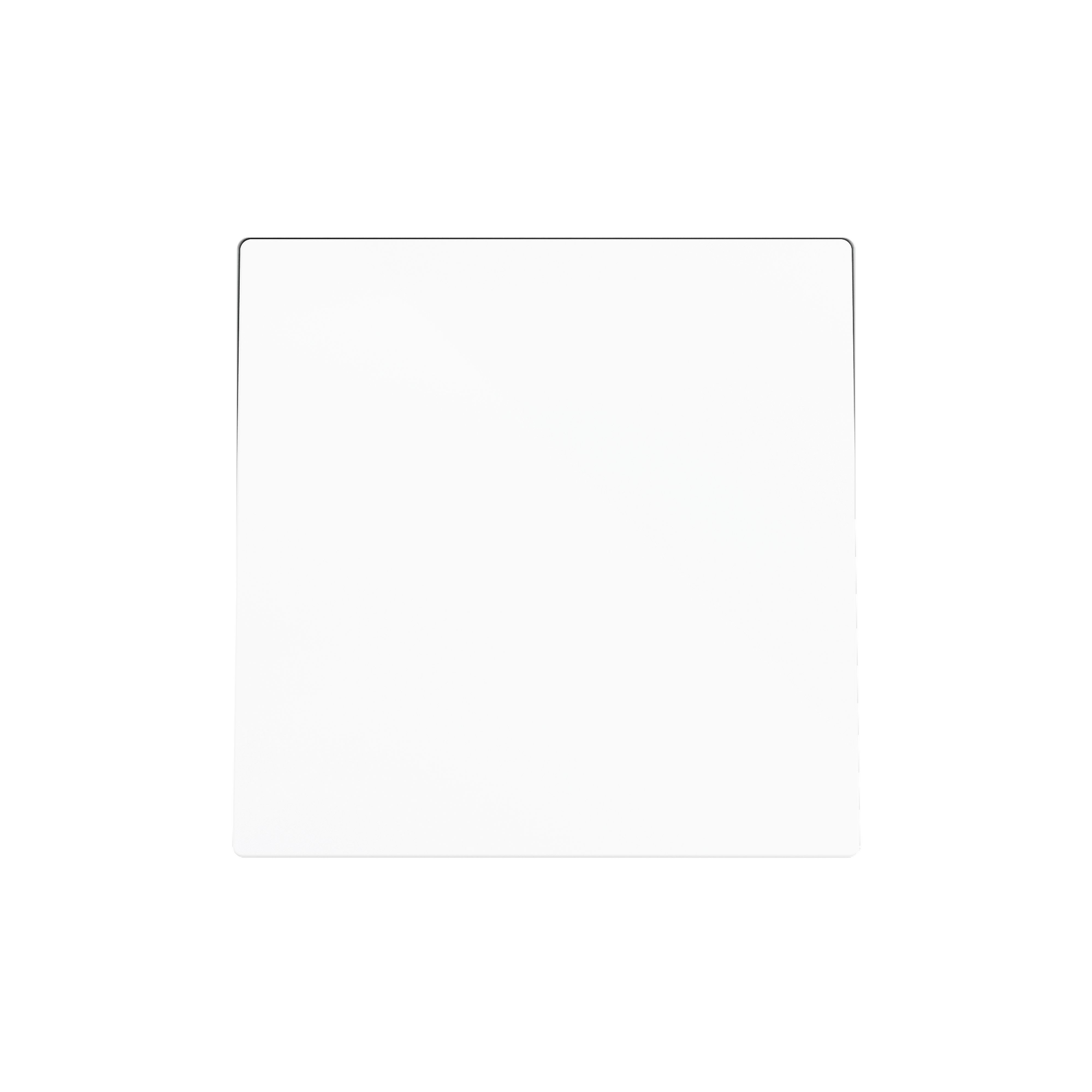 ZENNIO - ZS55. Single switch cover 55x55 mm - Matt white