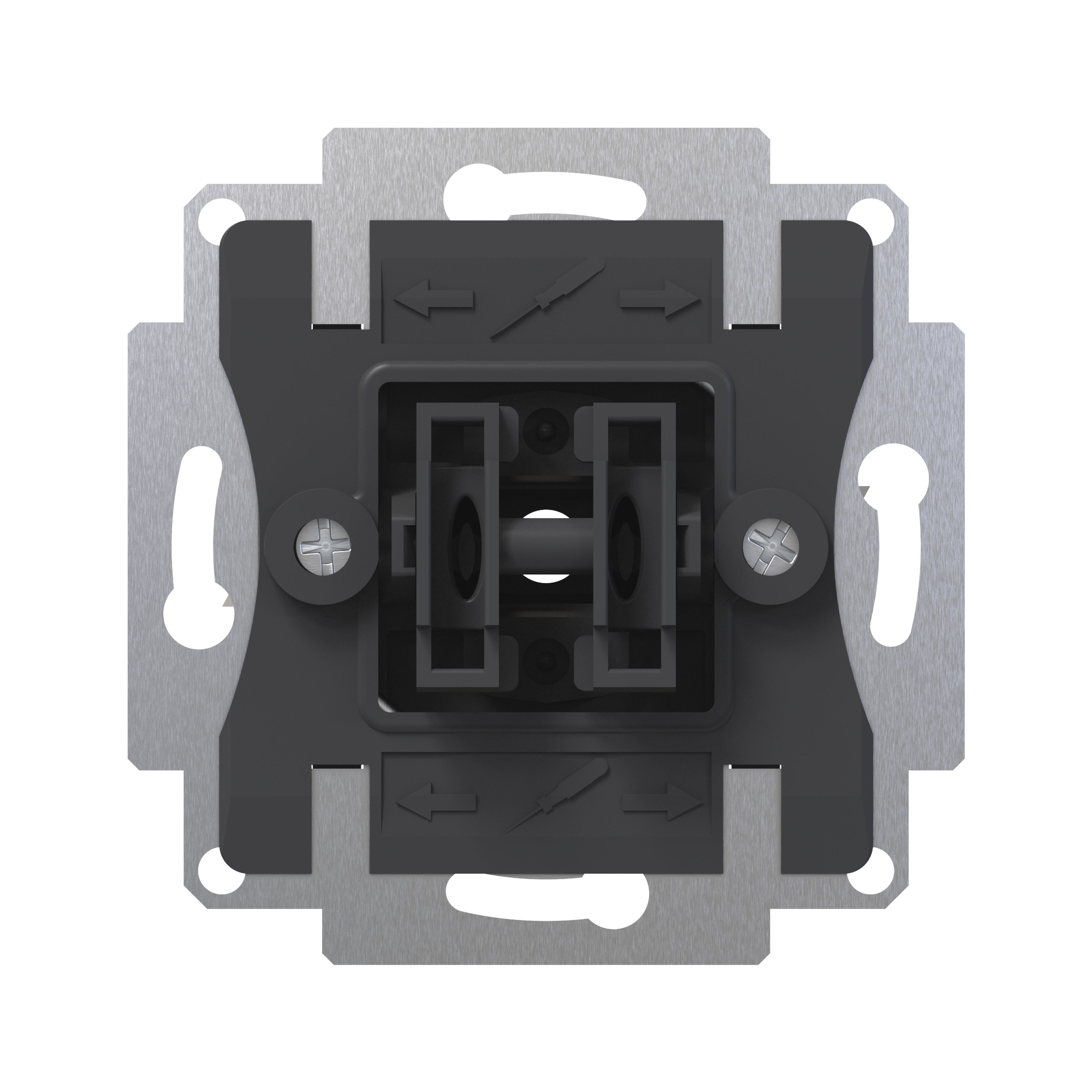 ZENNIO - ZS55. Double one-way rocker switch insert 10 AX / 250 V ~ (without cover 8300...