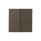 ZENNIO FRANCE - ZS55. Touche double pour mécanisme 55x55 mm - Moka