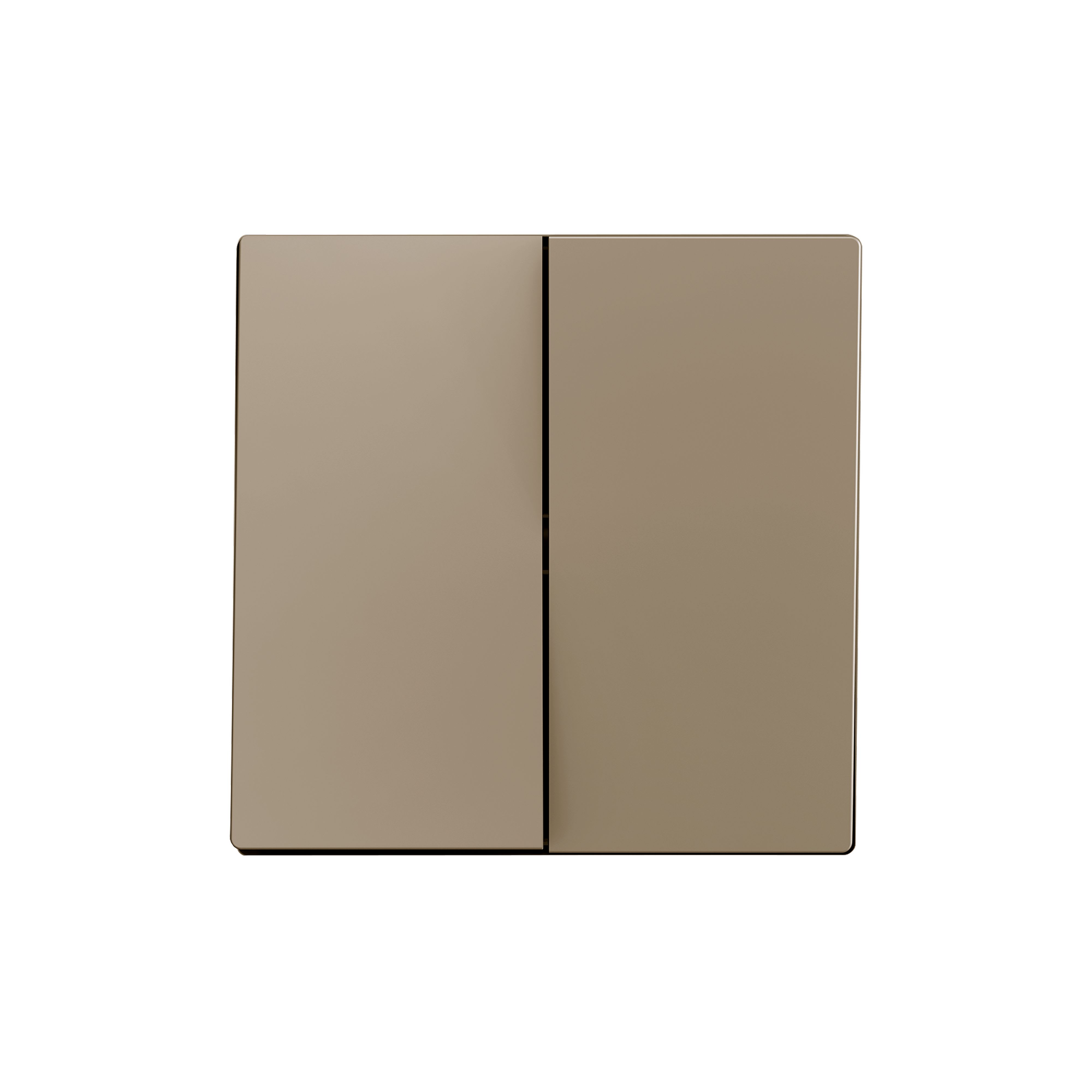 ZENNIO - ZS55. Double switch cover 55x55 mm - Champagne