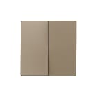 ZENNIO - ZS55. Double switch cover 55x55 mm - Champagne