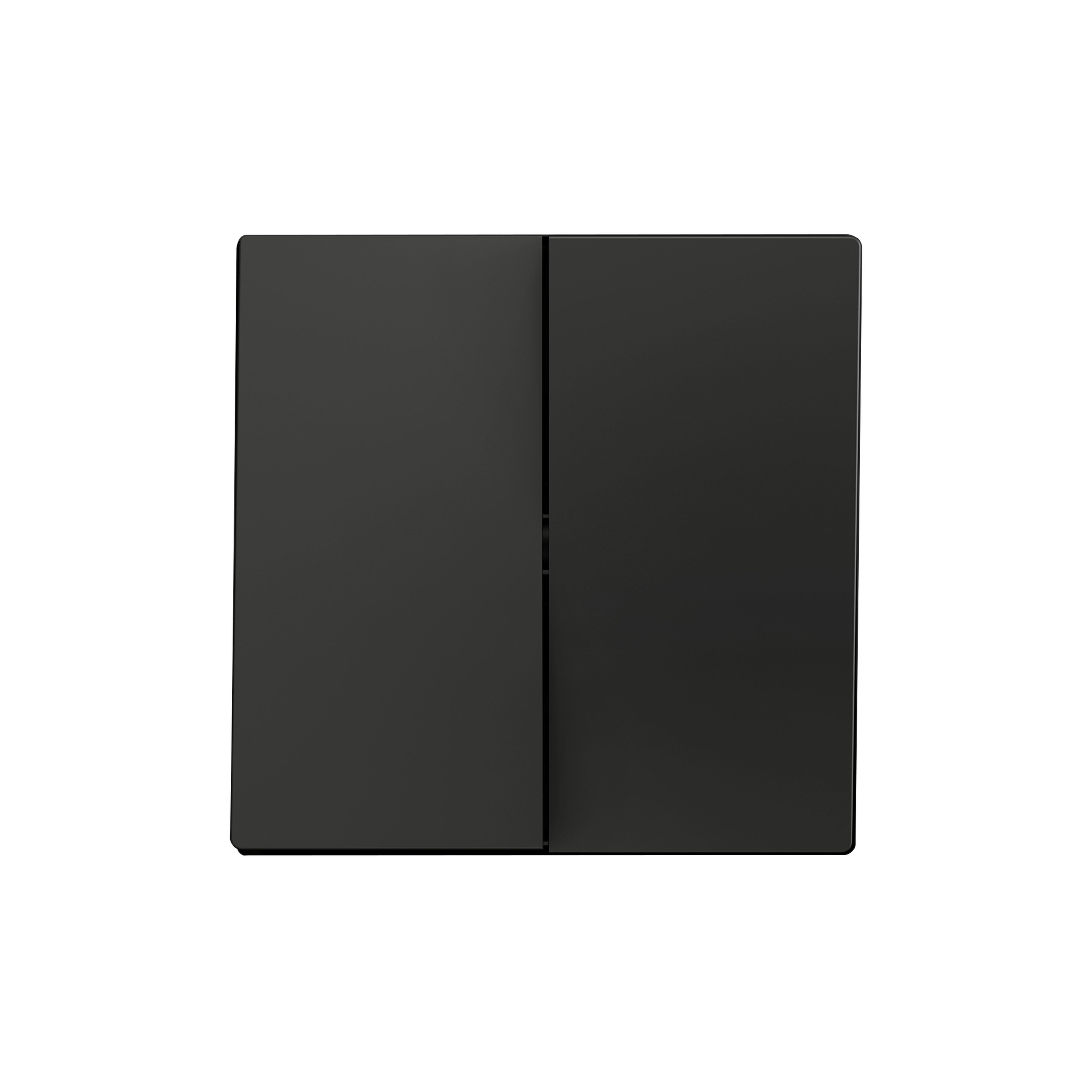 ZENNIO - ZS55. Touche double pour mécanisme 55 x 55 mm - Anthracite