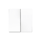 ZENNIO - ZS55. Double switch cover 55x55 mm - Matt white