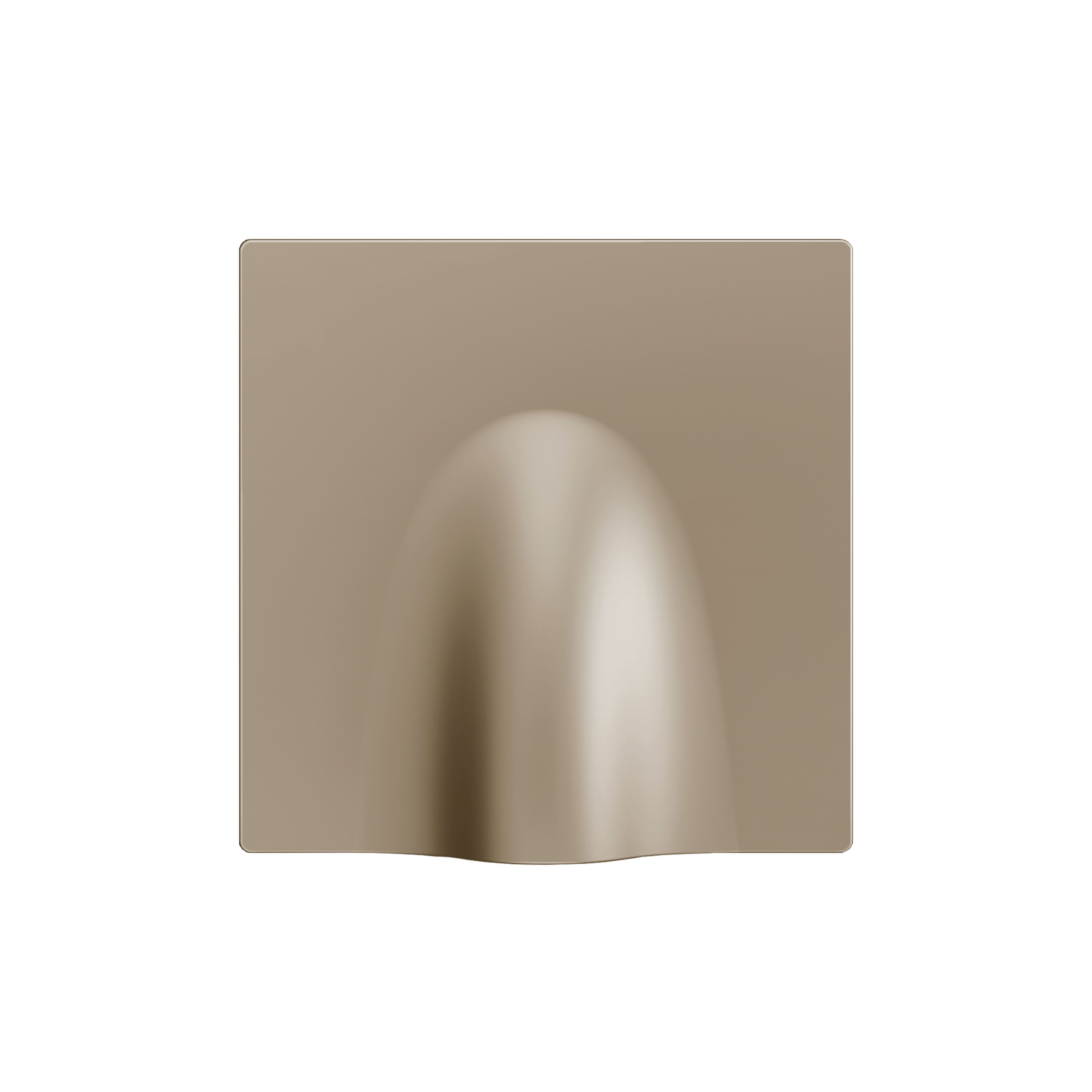 ZENNIO - ZS55. Cable outlet cover 55x55 mm - Champagne