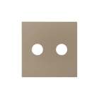 ZENNIO - ZS55. Cache pour connecteur audio RCA 55 x 55 mm - Champagne