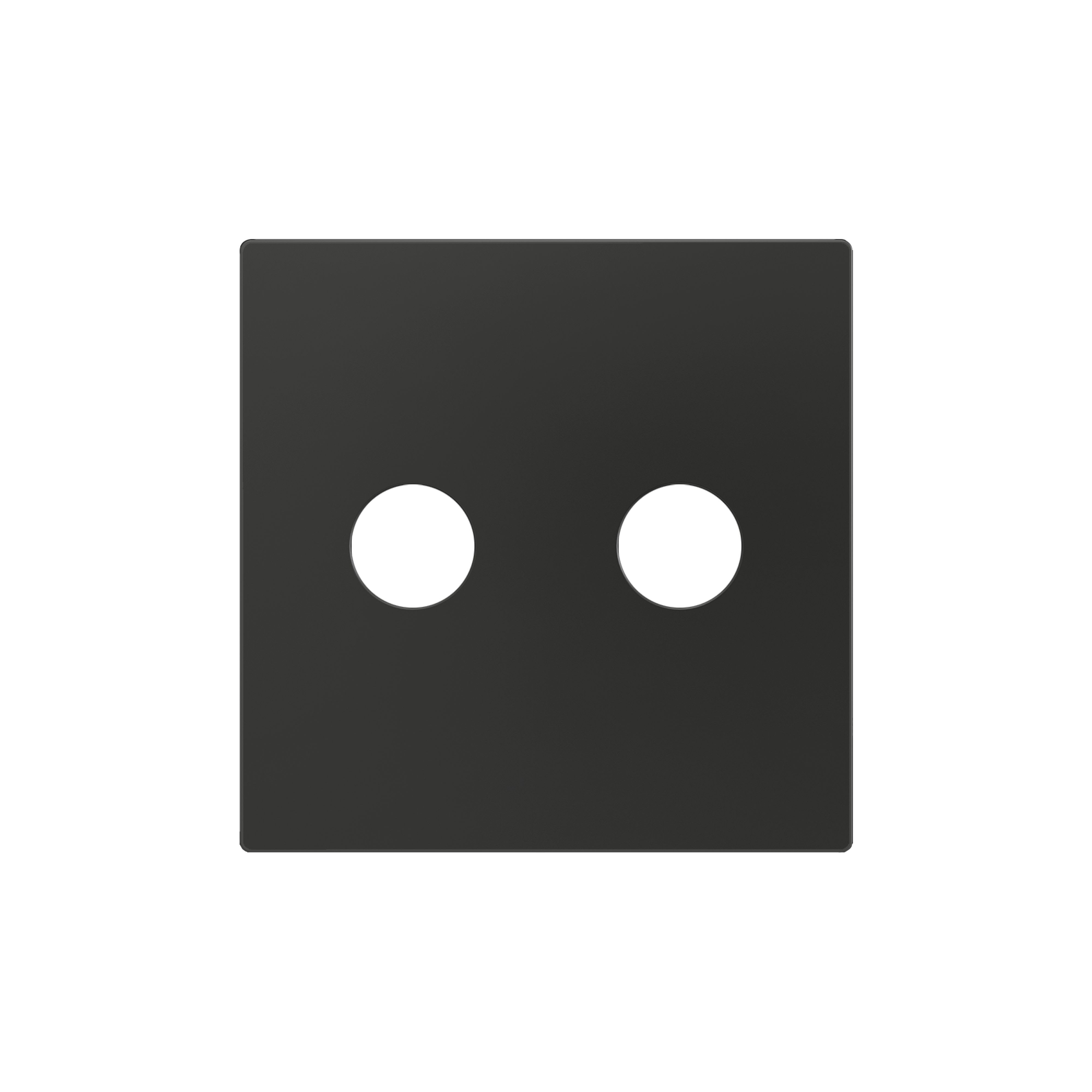 ZENNIO - ZS55. Cache pour connecteur audio RCA 55 x 55 mm - Anthracite