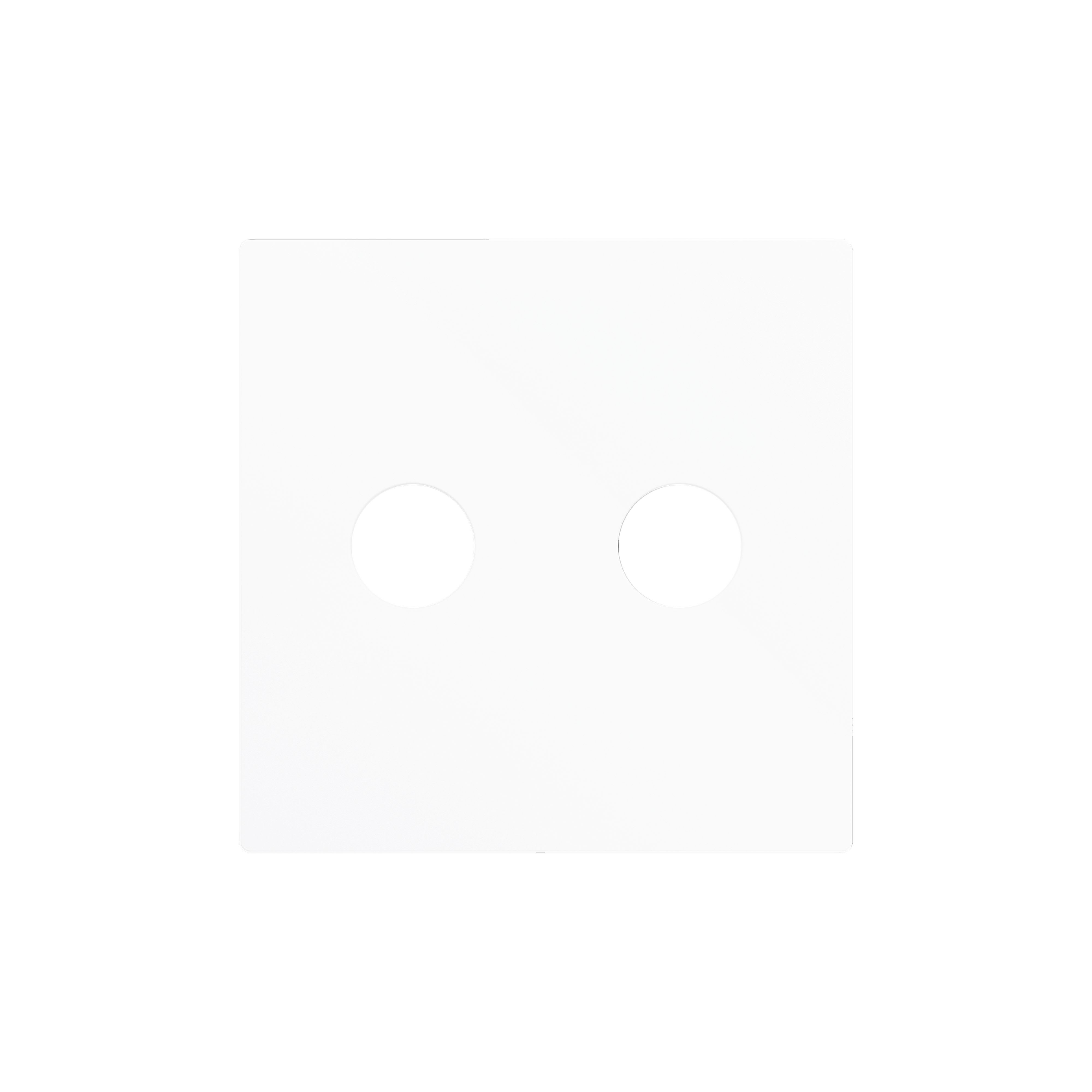 ZENNIO - ZS55. Cover for RCA insert 55x55 mm - Matt white