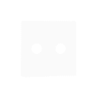 ZENNIO - ZS55. Cover for RCA insert 55x55 mm - Matt white