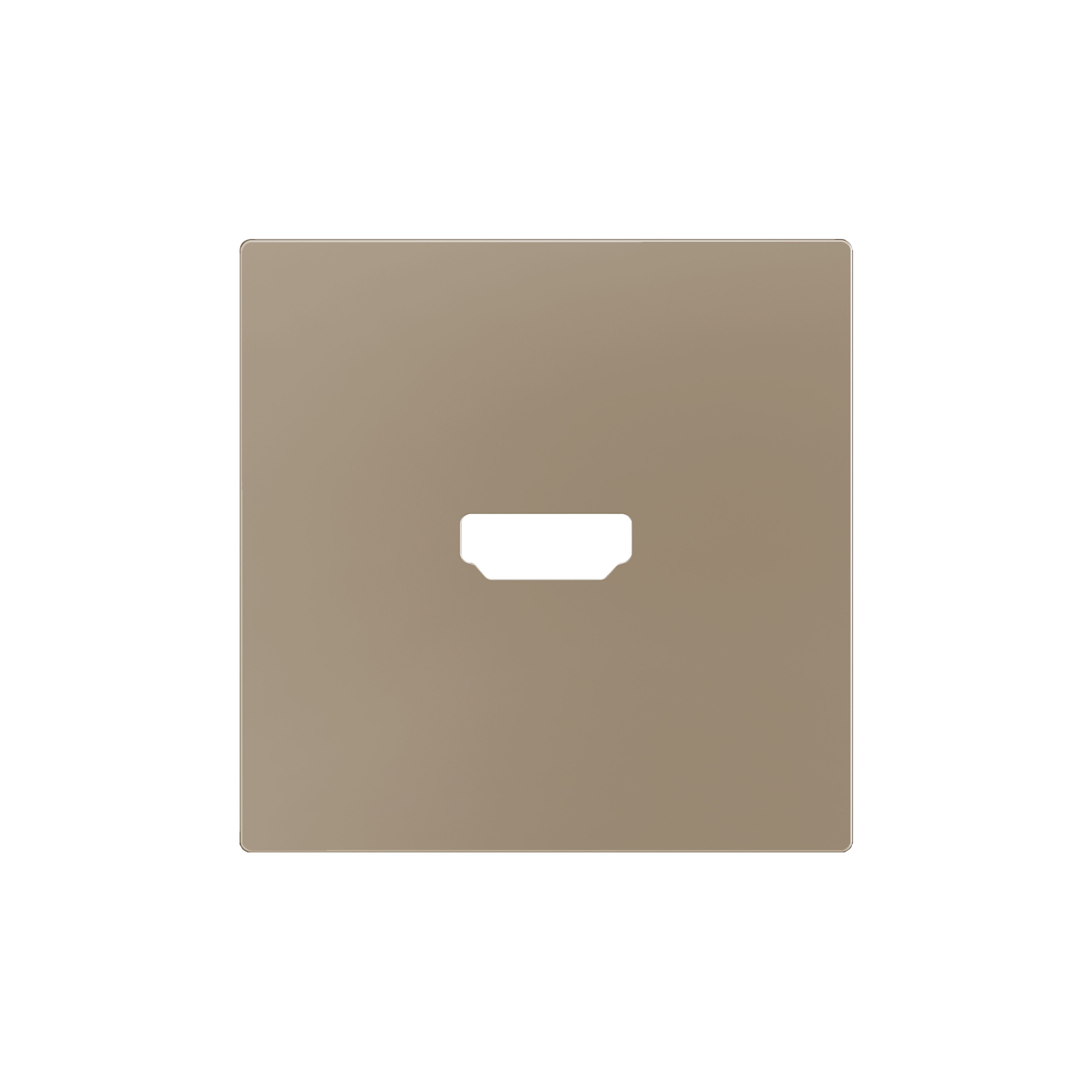 ZENNIO - ZS55. Cover for HDMI insert 55x55 mm - Champagne