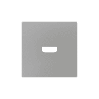ZENNIO - ZS55. Cover for HDMI insert 55x55 mm - Silver