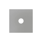 ZENNIO - ZS55. Cover for jack 3.5mm insert 55x55 mm - Silver