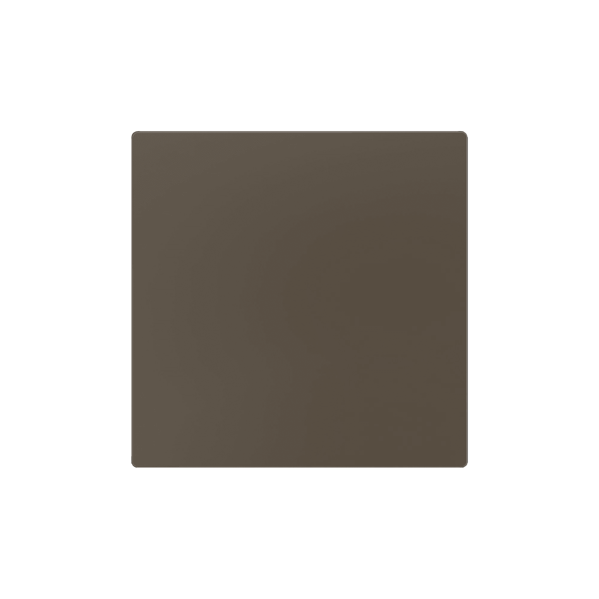 ZENNIO FRANCE - ZS55. Cache 55 x 55 mm - Moka. Plaque métallique (ZACHOLD33) requise, non inc...