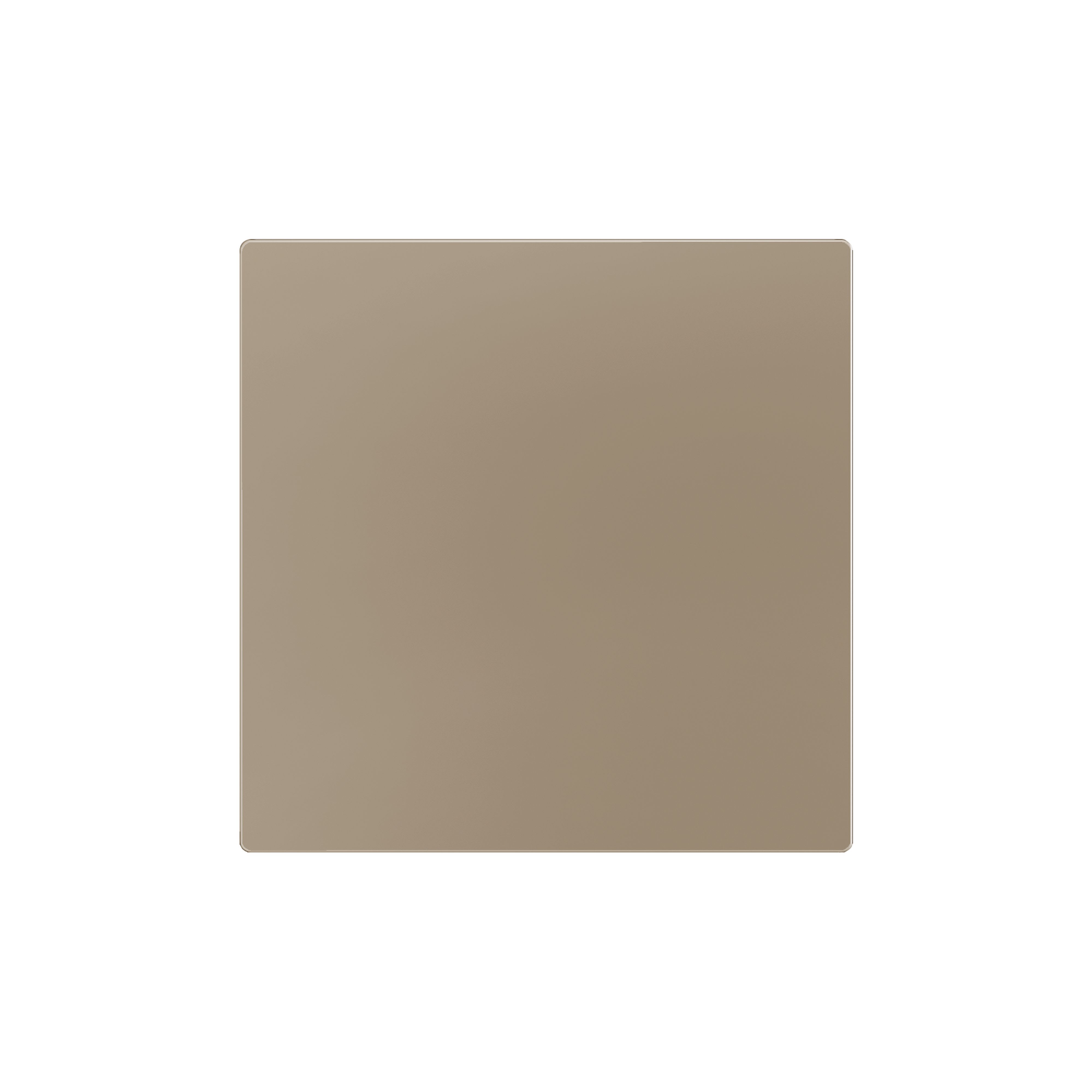 ZENNIO - ZS55. Blind cover 55x55 mm - Champagne. Metallic plate (8300035) is needed bu...