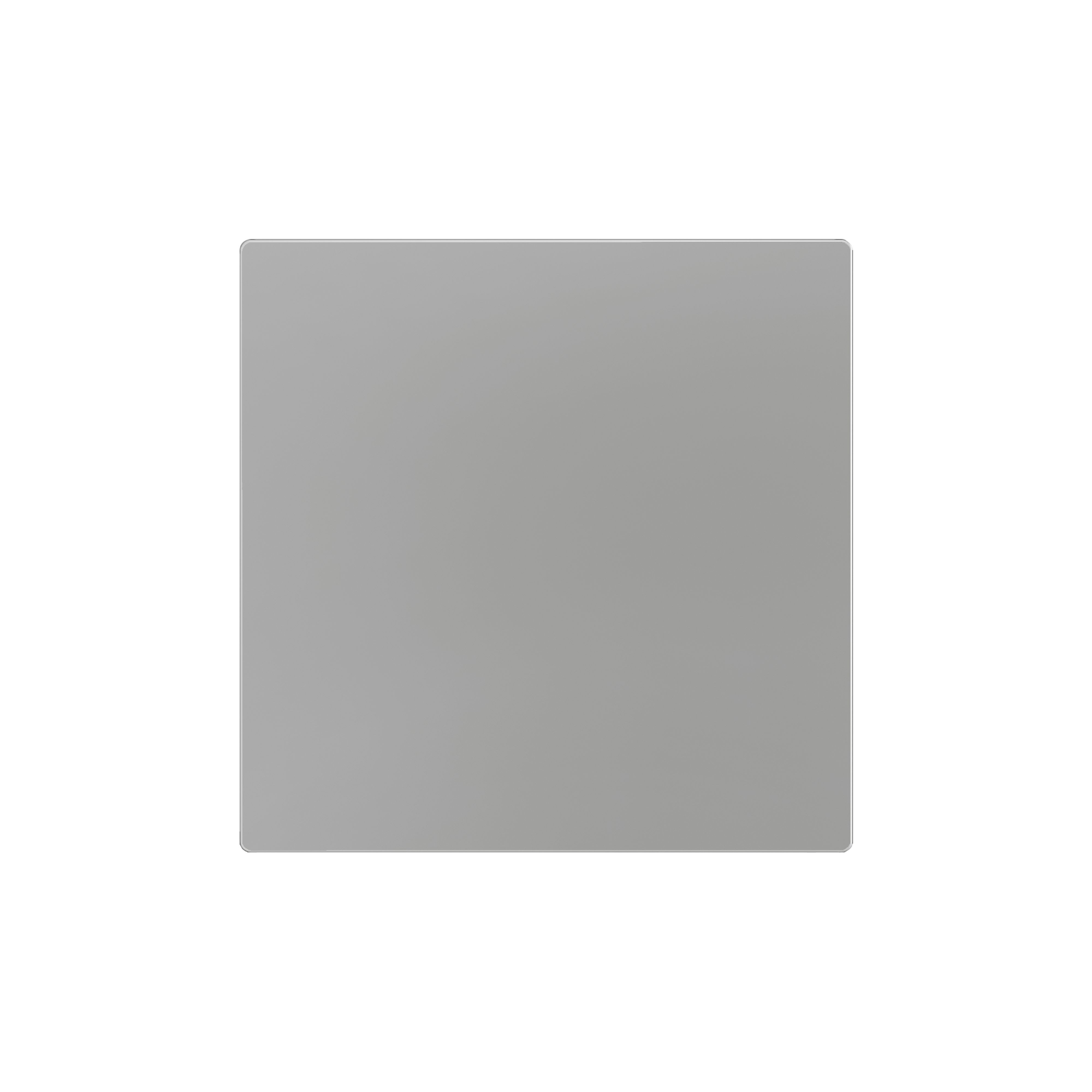 ZENNIO - ZS55. Blind cover 55x55 mm - Silver. Metallic plate (8300035) is needed but n...