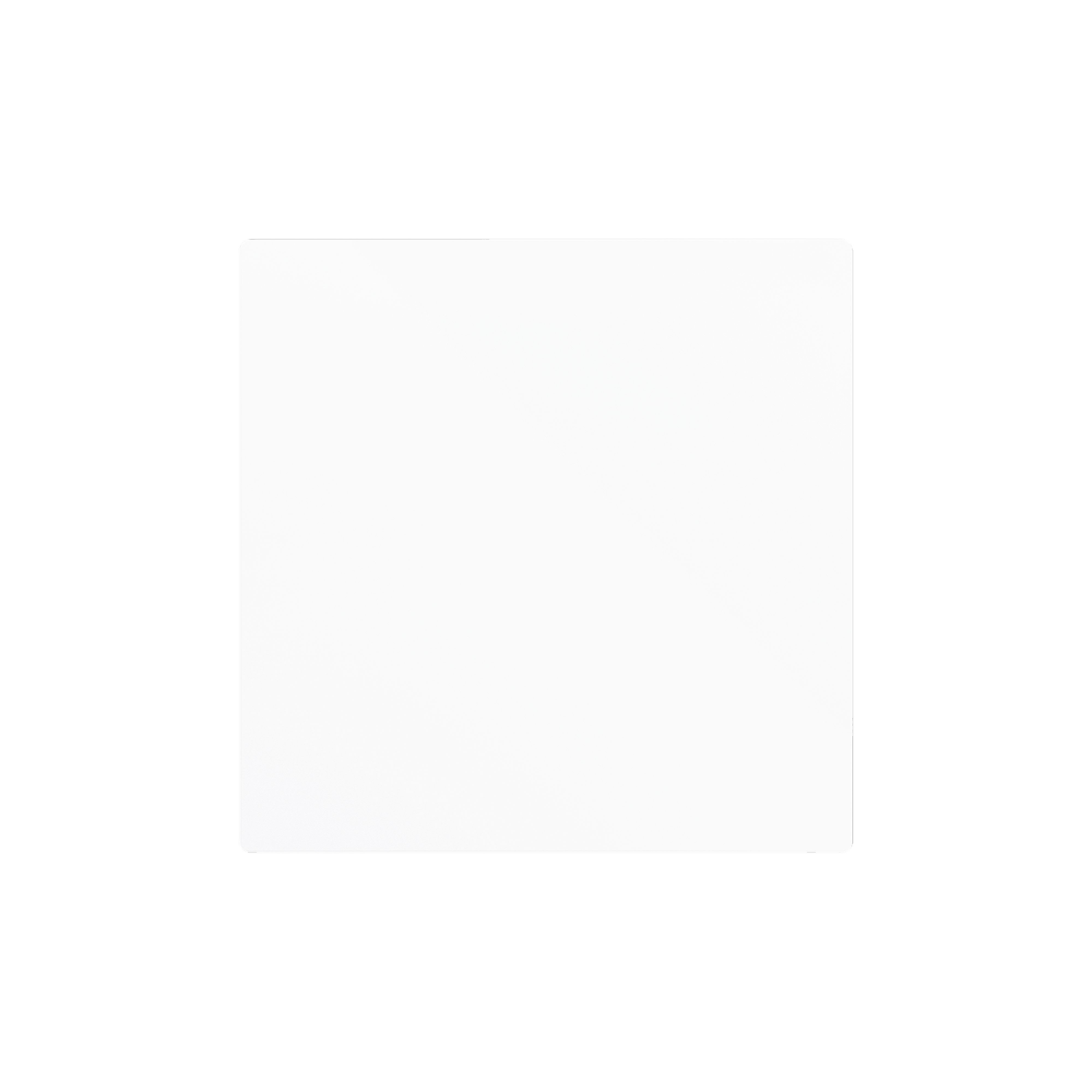 ZENNIO - ZS55. Blind cover 55x55 mm - Matt white. Metallic plate (8300035) is needed b...
