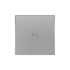 ZENNIO - ZS55. Single switch cover 55x55 mm - Silver - Custom. Minimun 100 units per d...