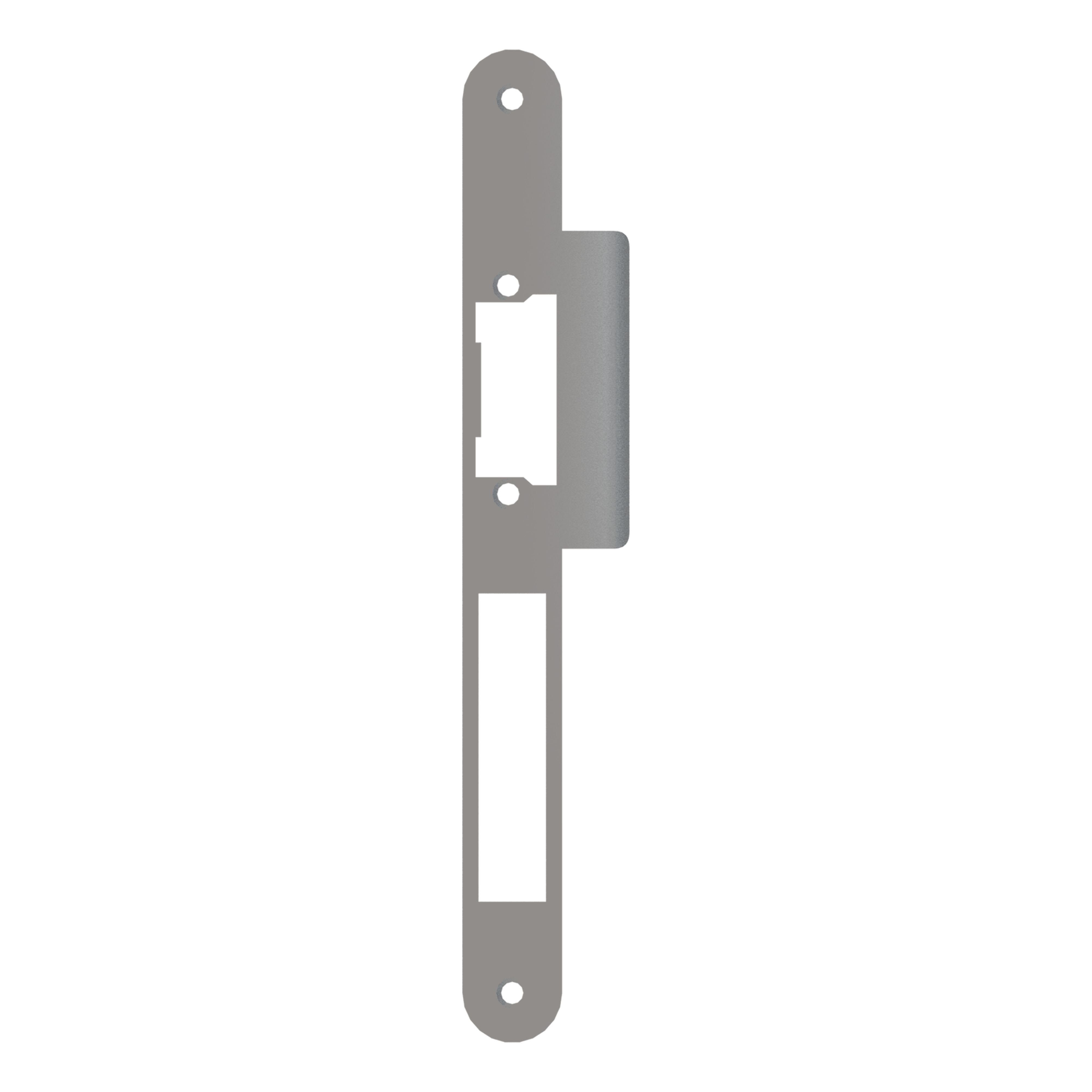 ZENNIO - IWAC - Rounded edge plate with latch bolt curved guide for electric strike - ...