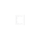 ZENNIO - ZS55. 1-gang Frame - Matt white