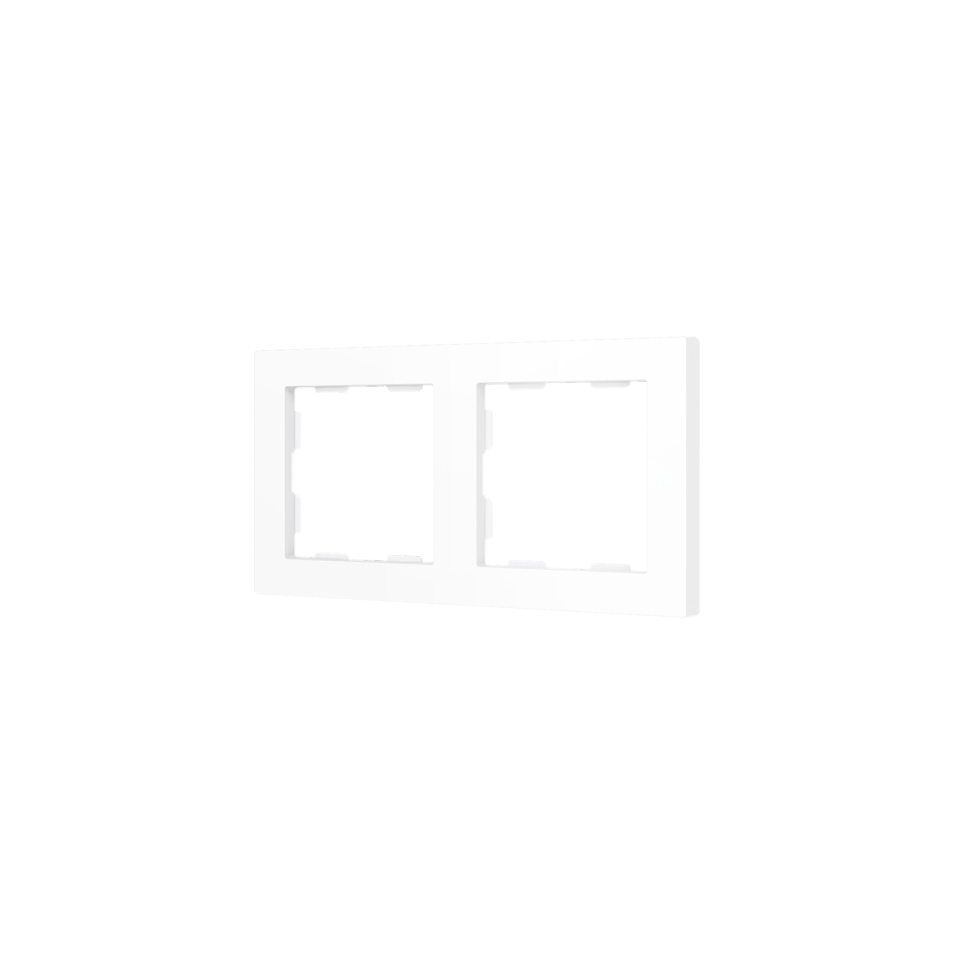 ZENNIO - ZS55. Cadre - 2 modules - Blanc mat