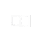 ZENNIO - ZS55. 2-gang Frame - Matt white