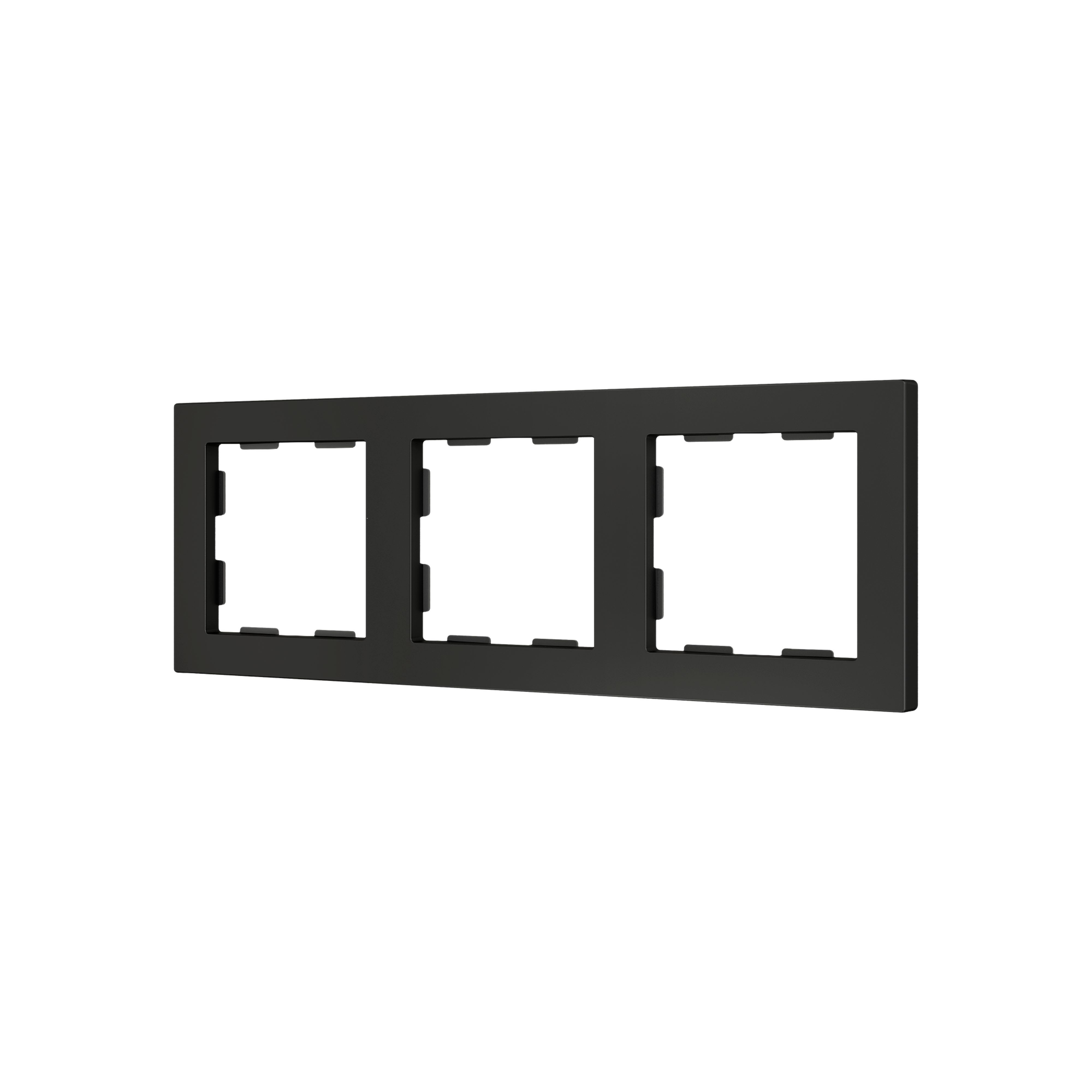 ZENNIO - ZS55. 3-gang Frame - Anthracite
