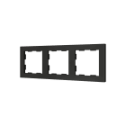 ZENNIO - ZS55. 3-gang Frame - Anthracite