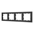 ZENNIO - ZS55. 4-gang Frame - Anthracite