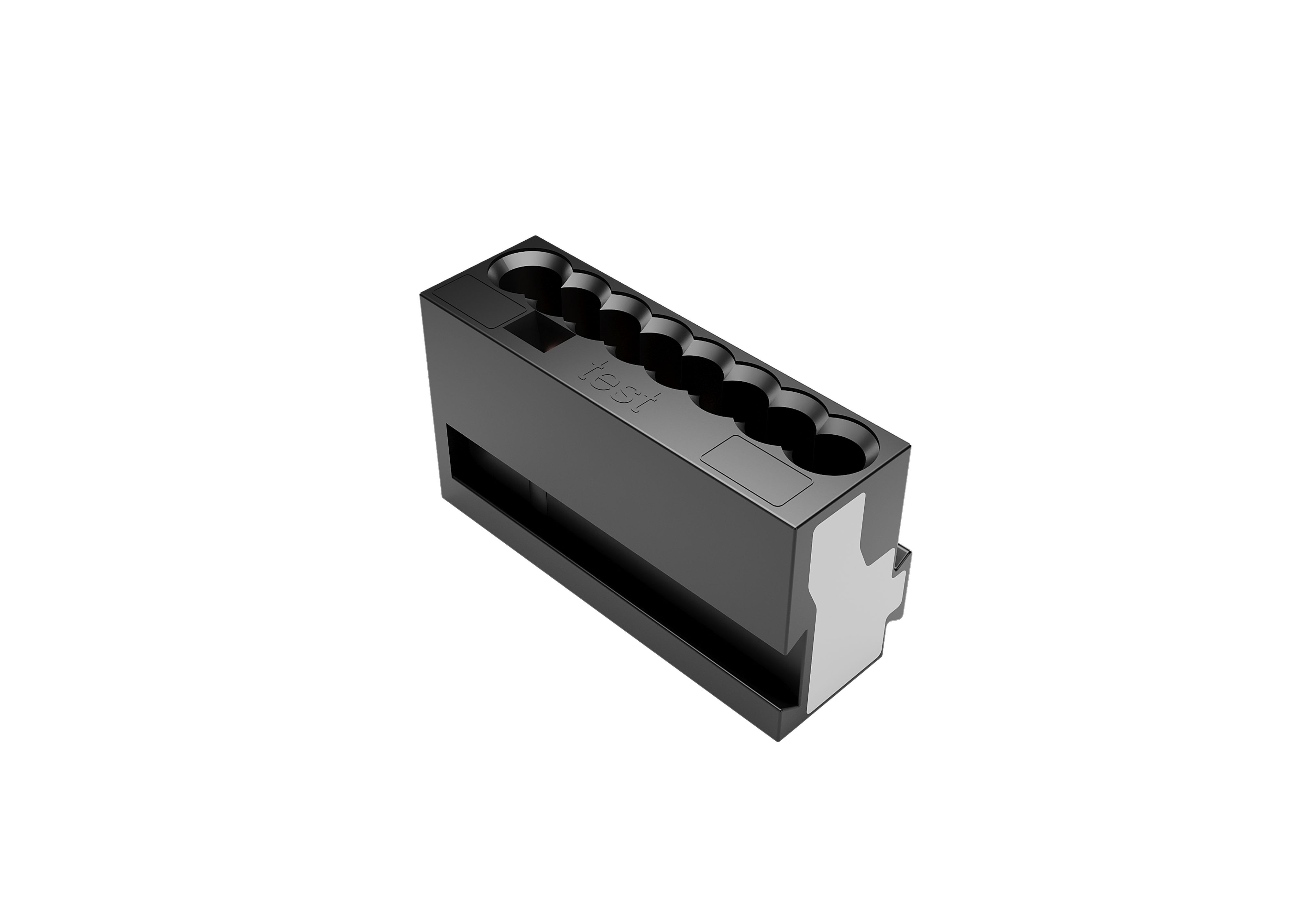 ZENNIO - 8-conductor micro connector for junction boxes. Grey