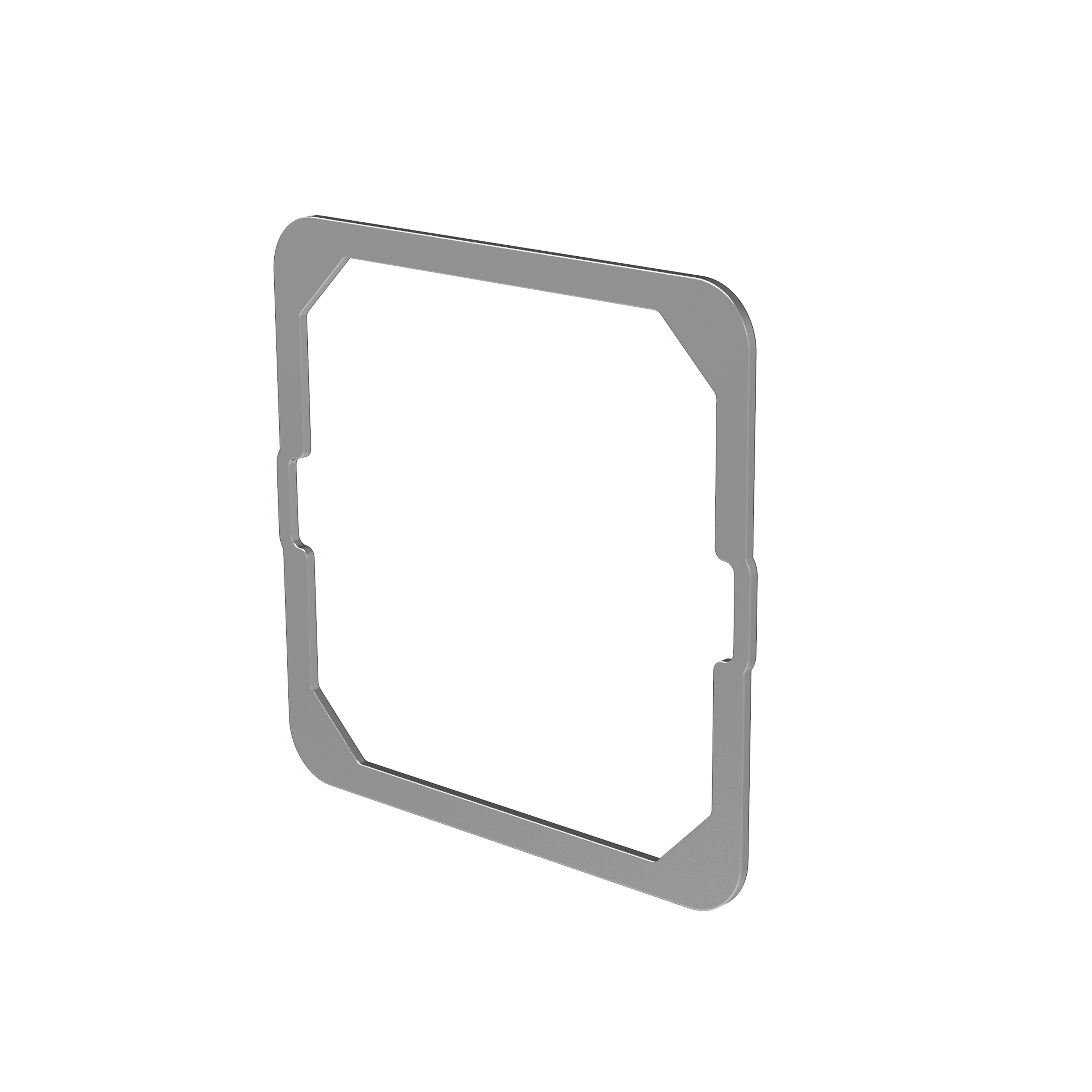 ZENNIO - Plaque de nivellement métallique pour famille Flat 55 et Tecla 55 - 1 mm