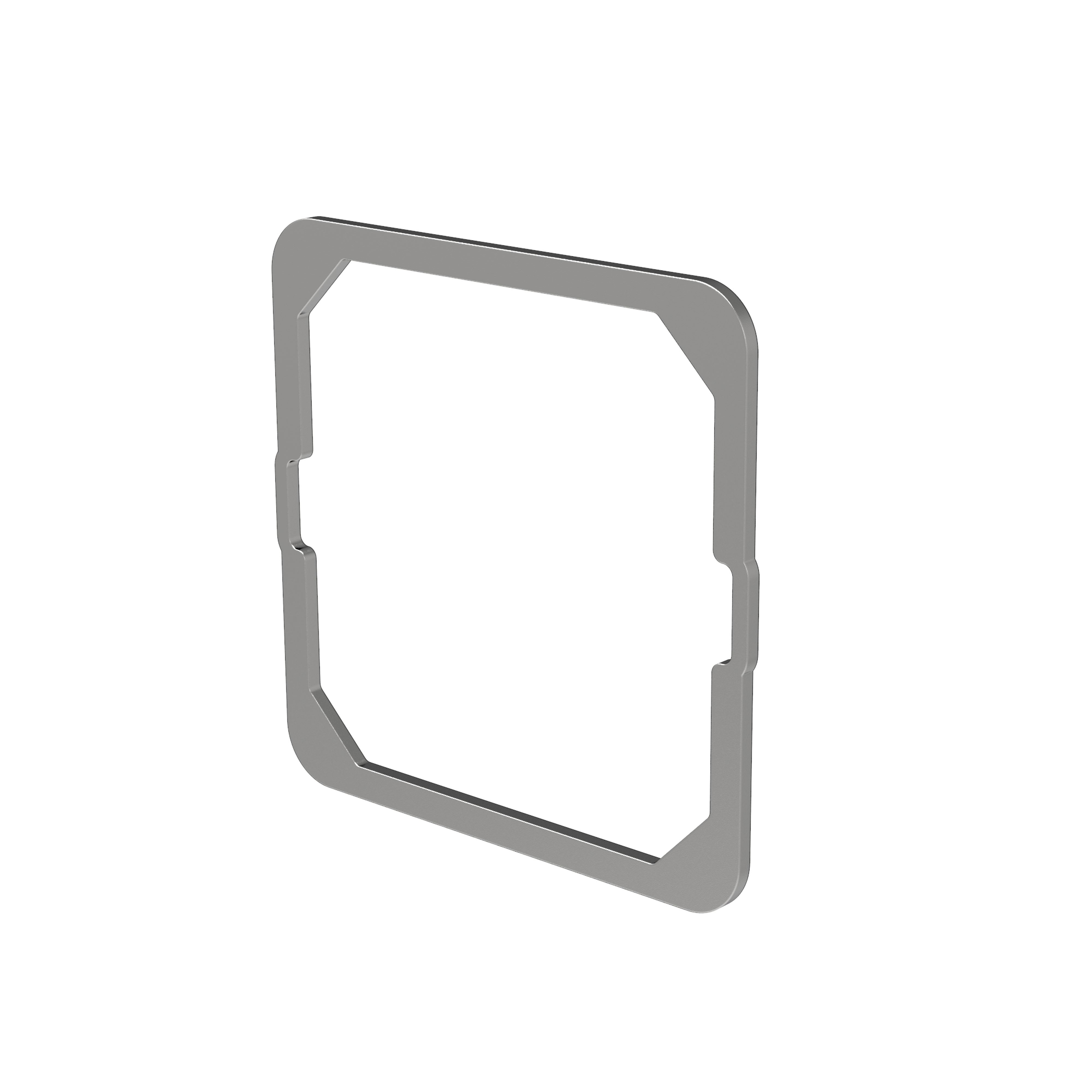 ZENNIO - Metallic levelling plate for Flat 55 and Tecla 55 families - 1.5 mm