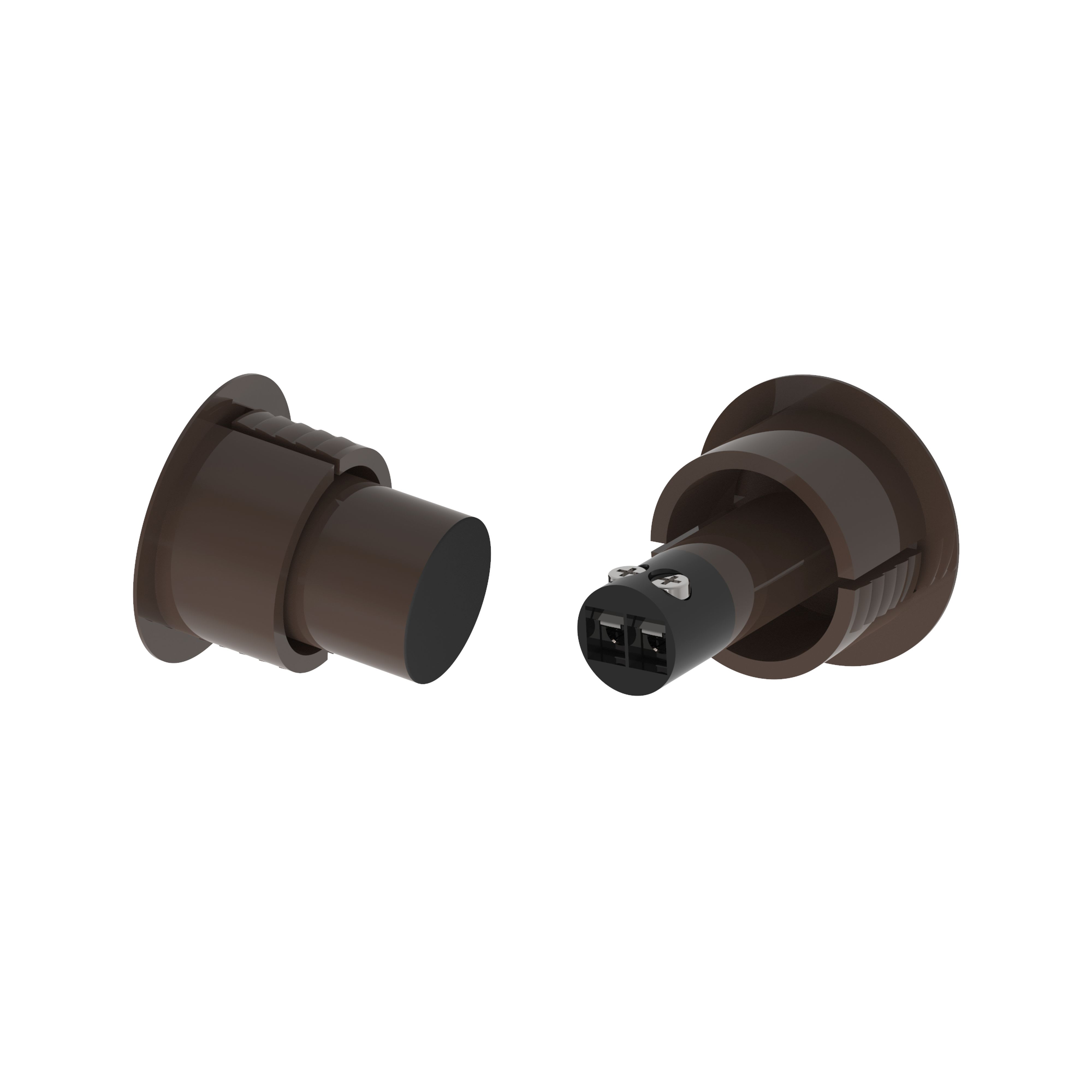 ZENNIO - Magnetic contact for flush mounting in iron/steel (metallic) door or window -...