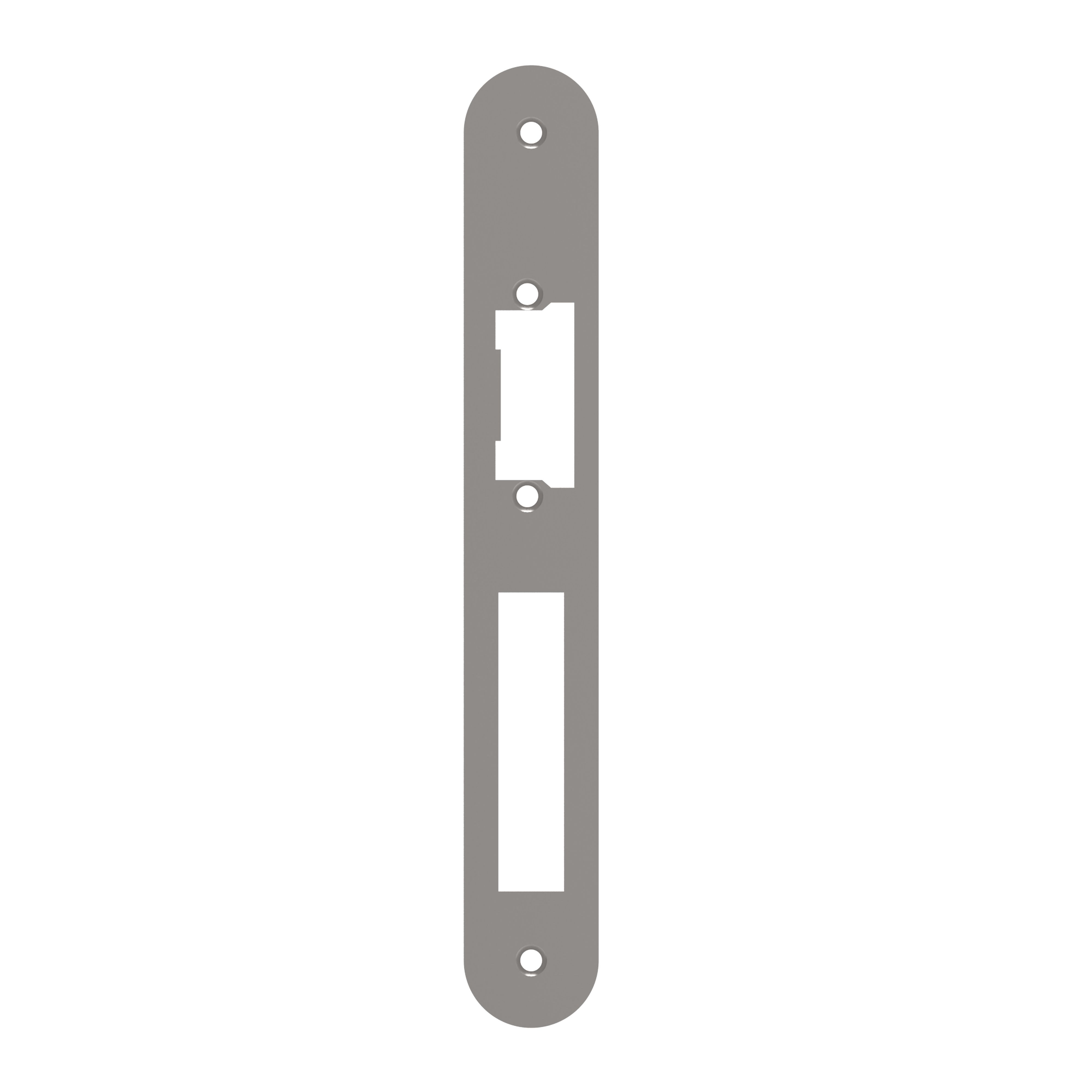 ZENNIO - IWAC - Rounded edge plate for electric strike - model 2