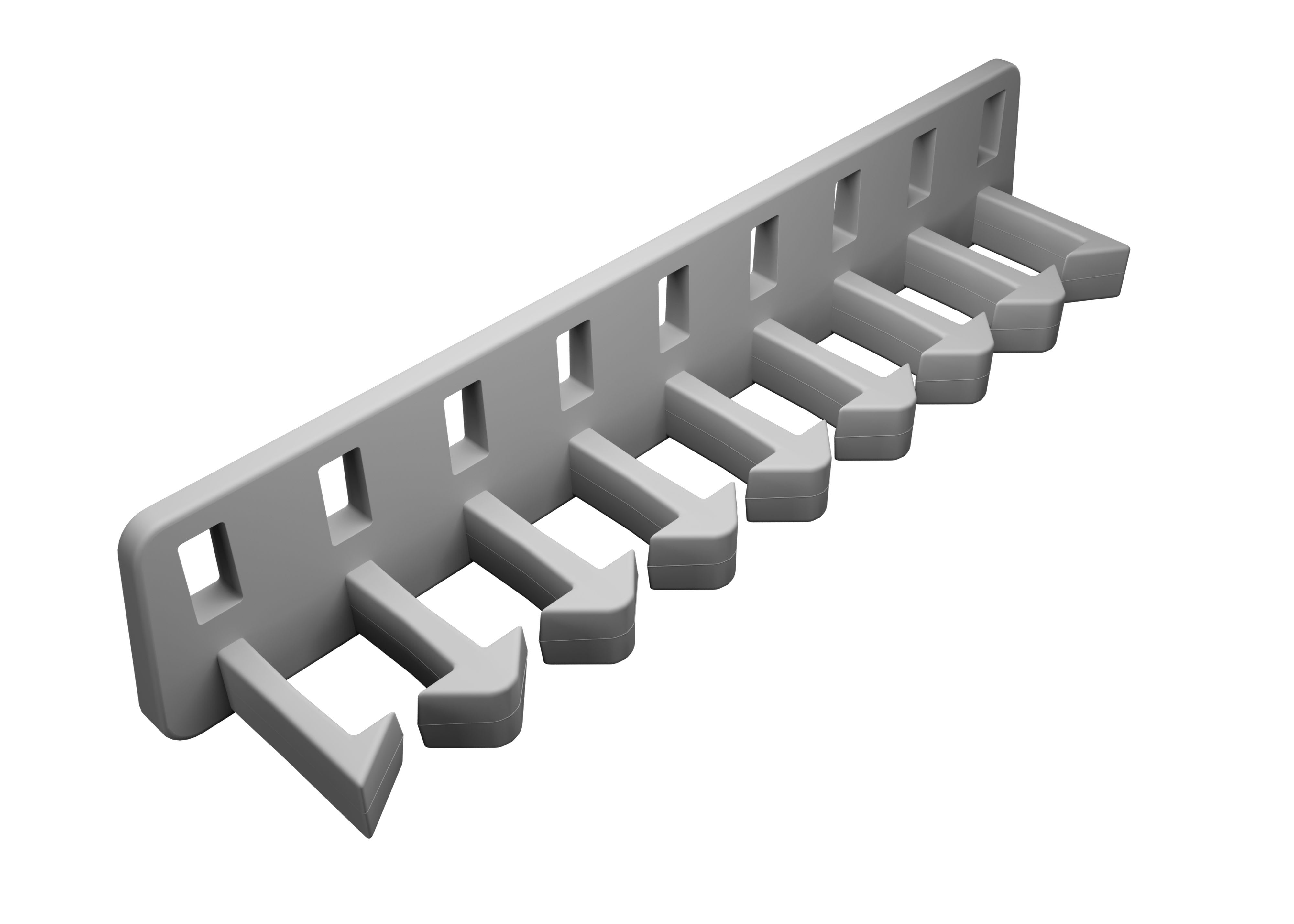 ZENNIO - Cable comb for up to 8 cables.