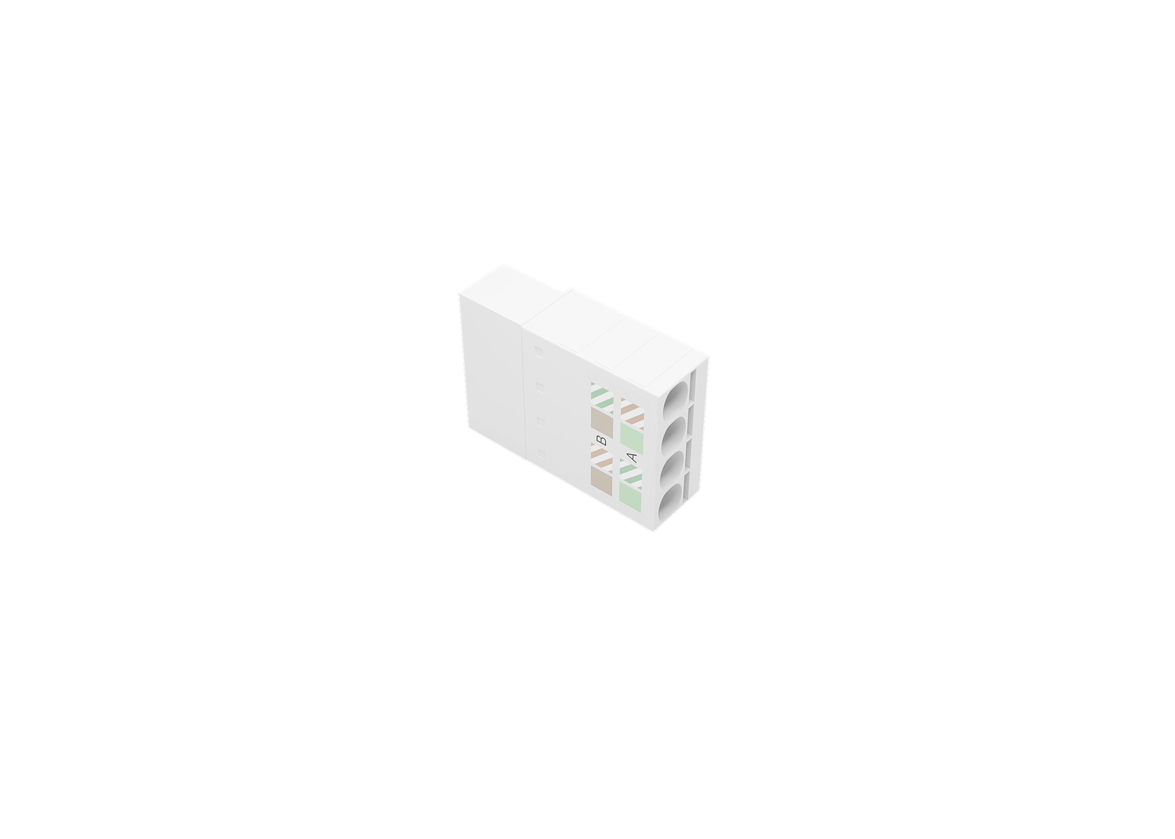 ZENNIO - 4-wire ethernet connector with push-in connection. ZACETH